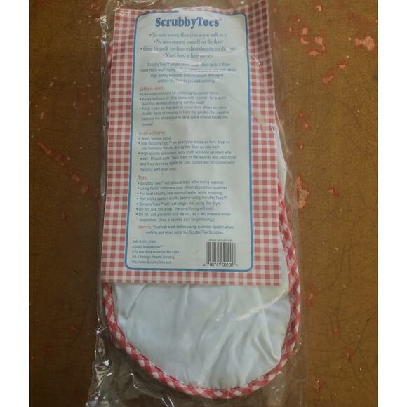 Scrubby Toes Mopping Socks Shoe Cover Scrubber AS SEEN ON TV - Picture 2 of 4